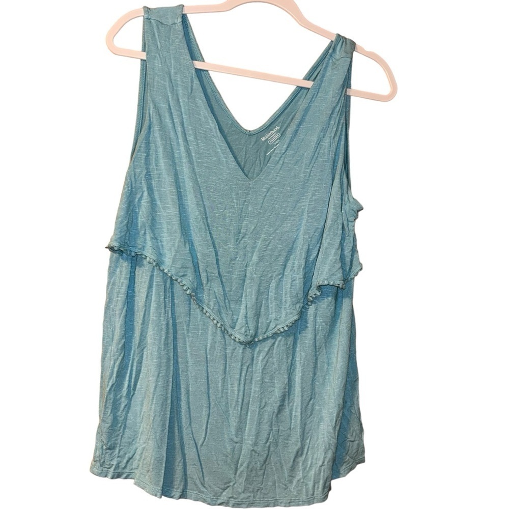 Motherhood maternity nursing tank top shirt blouse size Large L stretchy